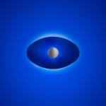 Foscarini Bit 2 nástenné svetlo zo skla, modrá