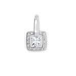 Prívesok z bieleho zlata Erie