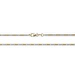 Zlatá dvojfarebná retiazka 1,8 mm - 18 cm ( náramok )