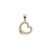 Zlatý prívesok Srdce minimalistické 2