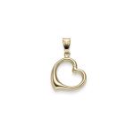 Zlatý prívesok Srdce minimalistické 2