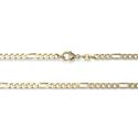 Zlatá retiazka Figaro 3,5 mm - 19 cm ( náramok )