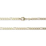 Zlatá retiazka Figaro 3,5 mm - 19 cm ( náramok )