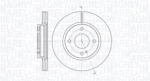 MAGNETI MARELLI Brzdový kotúč 361302040108