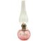 Floriánova huť Petrolejová lampa EMA 38 cm ružová