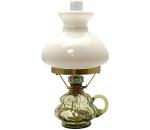 Floriánova huť Petrolejová lampa ANNA 33 cm lesná zelená veľká krakle