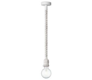 Home Sweet Home Luster na lanku LEONARDO ROPE 1xE27/10W/230V biela