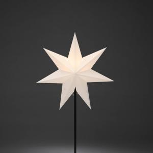Svietidlo Papierová hviezda 7-cípa, biela 65 cm