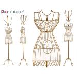 Dámska krajčírska figurína kov zlatá 170cm, Giftdecor 93240