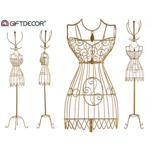 Dámska krajčírska figurína kov zlatá 170cm, Giftdecor 93240