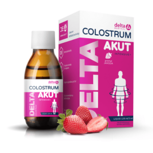 DELTA COLOSTRUM Akut jahoda tekuté 125 ml