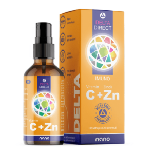 DELTA DIRECT Vitamín C + zinok sprej na pokožku 100 ml