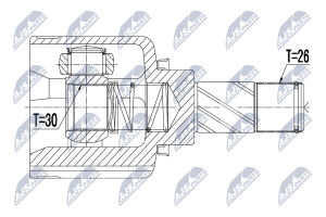 NTY Sada kĺbov hnacieho hriadeľa NPW-RE-057