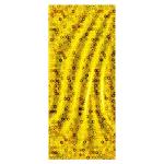 Lesklý zlatý celofánový darčekový sáčok s kruhmi TY21