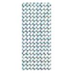 Strieborný darčekový sáčok z celofánu s odleskom - štvorce s lúčmi TY21