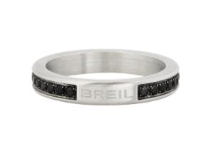 BREIL Štýlový oceľový prsteň so zirkónmi Light Row TJ336 65 mm