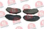 SAKURA Sada brzdových platničiek kotúčovej brzdy 600-03-8830