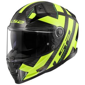 LS2 FF811 Vector II Carbon Strong Gl. Yellow S (55-56)