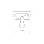 Stropné svietidlo Coba Antique I, drevo, 1-pl.