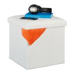 Taburetka s úložným priestorom RD31615, biela