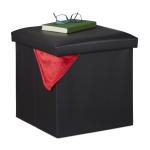 Taburetka s úložným priestorom RD31585, čierna