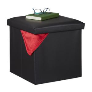 Taburetka s úložným priestorom RD31585, čierna