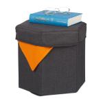 Taburetka s úložným priestorom RD31584, antracitová