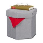 Taburetka s úložným priestorom RD31584, šedá