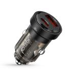 NABÍJAČKA DO AUTA TECH-PROTECT CC30W 2-PORT CAR CHARGER PD30W/QC3.0 BLACK