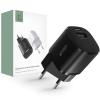 SIEŤOVÁ NABÍJAČKA NA MOBIL A TABLET TECH-PROTECT C20W MINI 2-PORT NETWORK CHARGER PD20W/QC3.0 BLACK