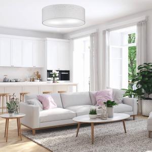 Stropné svietidlo Thor, Ø 40 cm, biela