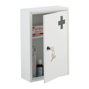 Lekárnička s 2 priehradkami, biela RD45330