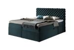 Expedo Čalúnená posteľ boxspring MARCH + topper, 200x200, riviera 87