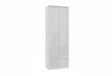 Expedo Regál TROGIR, R60 2D1SZ 60x180x35, biela/biela lesk