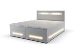 Expedo Čalúnená posteľ boxspring MINOR + topper, 140x200, soft 17