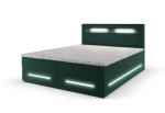 Expedo Čalúnená posteľ boxspring MINOR + topper, 140x200, monolith 37