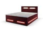Expedo Čalúnená posteľ boxspring MINOR + topper, 140x200, monolith 59