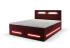 Expedo Čalúnená posteľ boxspring MINOR + topper, 140x200, monolith 59
