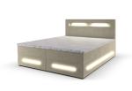 Expedo Čalúnená posteľ boxspring MINOR + topper, 180x200, monolith 02
