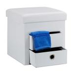 Taburetka s úložným priestorom RD20367, biela