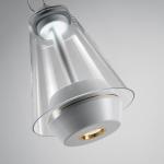 Prandina Shuttle stolová LED lampa IP44 biela