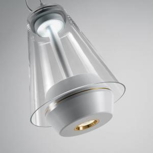 Prandina Shuttle stolová LED lampa IP44 biela