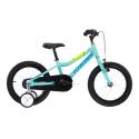 Kross Mini 4.0 16" - model 2022 Aquamarine / Blue / Lime Glossy - 9" (105-125 cm)