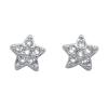 CRYSTalp Slušivé kôstkové náušnice s kryštálmi Hviezdičky 42115.R