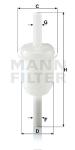 MANN-FILTER Palivový filter WK 31/4 (10)