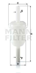 MANN-FILTER Palivový filter WK 31/4 (10)