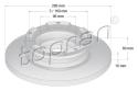 TOPRAN Brzdový kotúč 305 045