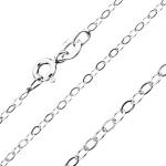 Retiazka z oválnych očiek, striebro 925, šírka 1,8 mm, dĺžka 450 mm S57.02