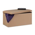 Skladacia kožená lavica RD31586, béžová