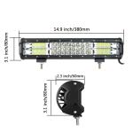 216W LED svetelná trojradová rampa 38cm 7D